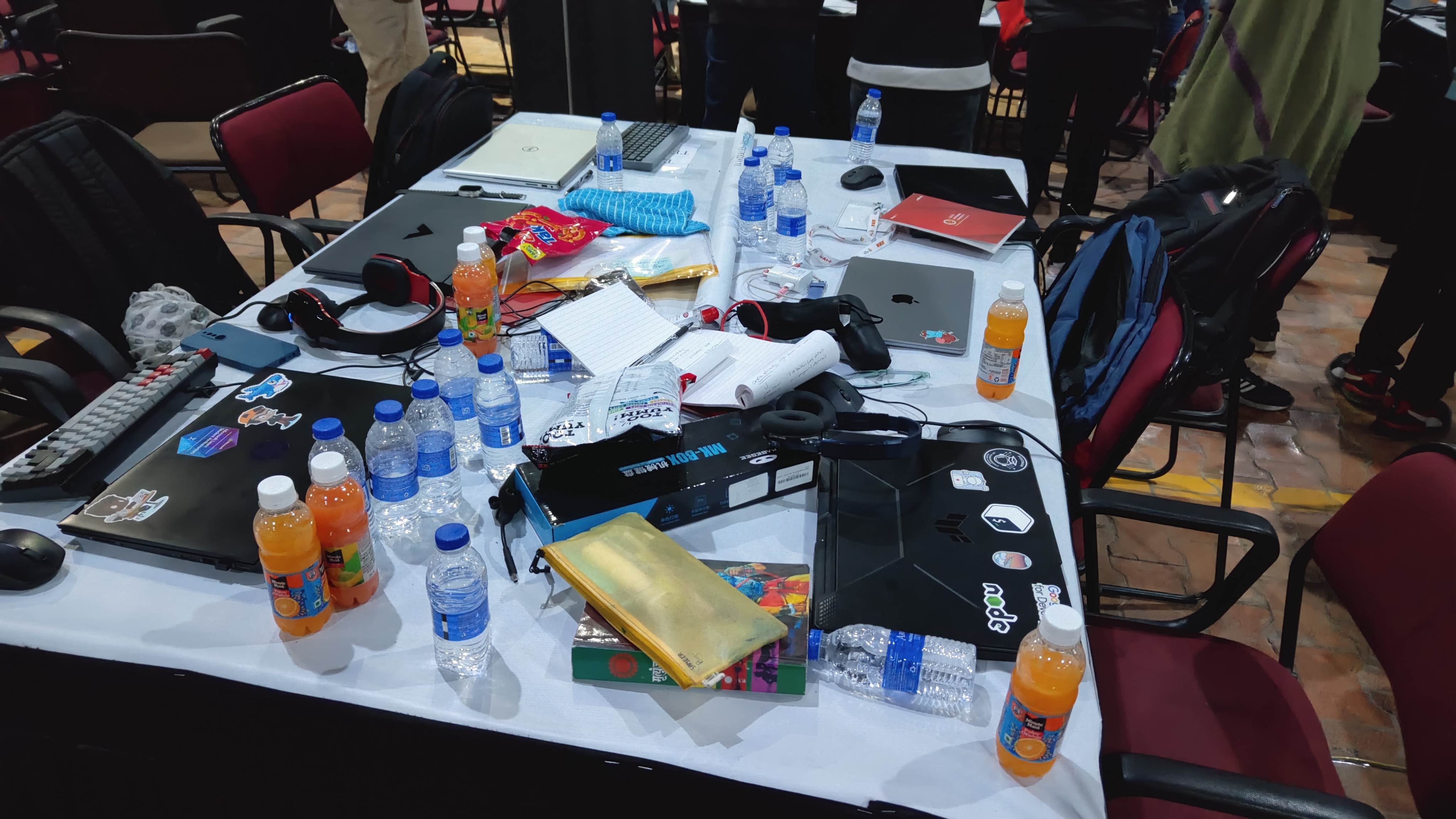 Team workspace after 20 hours into Smart India Hackathon 2024